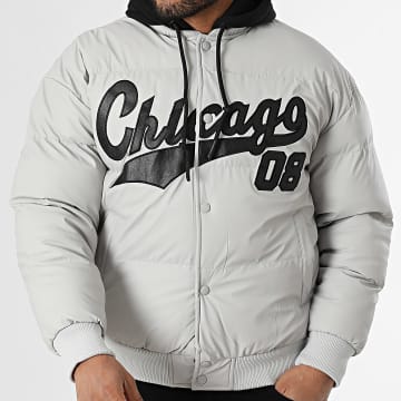 KZR - Doudoune Capuche 252 Gris Clair