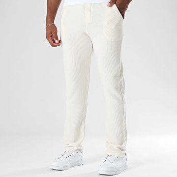 KZR - Pantalon Jogging Texturé 062 Beige Clair