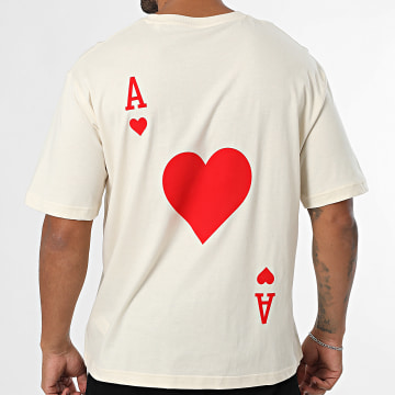 Luxury Lovers - The Ace Of Hearts Camiseta Rojo Espalda Beige