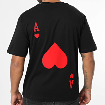 Luxury Lovers - The Ace Of Hearts Tee Shirt Rojo Dorso Negro