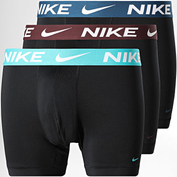Nike - Set van 3 Dri-Fit Essential Micro Boxers KE1157 Zwart Navy Lichtblauw Bruin