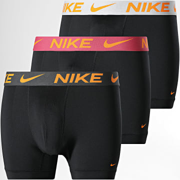 Nike - Set van 3 Dri-Fit Essential Micro Boxers KE1157 Zwart Grijs Oranje Fuchsia