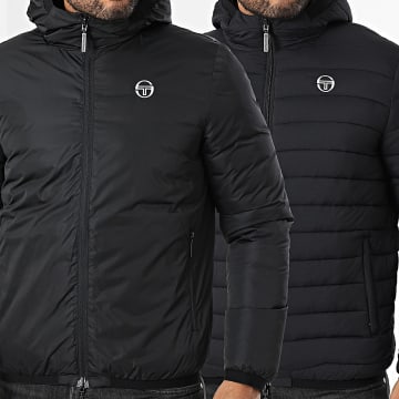 Sergio Tacchini - Gabriel 41194 Reversible Hooded Zip Jacket Black