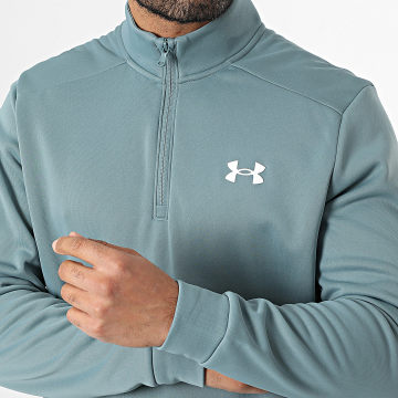 Under Armour - Sweat Col Zippé Armour Fleece 1373358 Gris Bleu