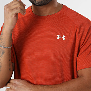 Under Armour - Tee Shirt Loose Fit Tech Textured 1382796 Orange