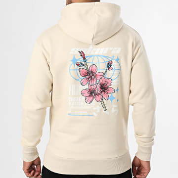 Black Industry - Hoodie Japan 09 Beige Floral