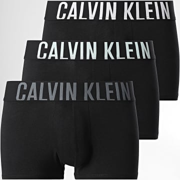 Calvin Klein - Lot De 3 Boxers NB3608A Noir Gris Anthracite Bleu Clair