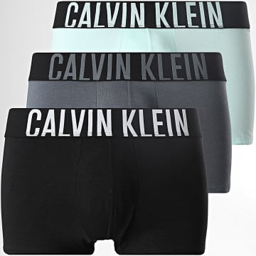Calvin Klein - Pack de 3 Boxers NB3608A Negro Azul Claro Gris Antracita