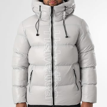 Helvetica - Daunenjacke mit Kapuze Silver 2 Grau