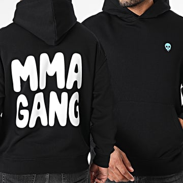 MMA GANG - Sweat Capuche Relaxed MMA GANG Noir Bleu