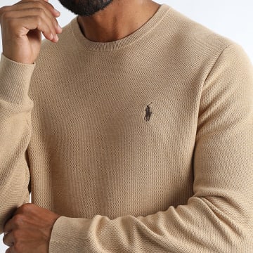 Polo Ralph Lauren - Pull Maille Original Player Beige