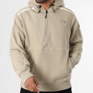 The North Face - NSE Gorpcore A8E7F Sudadera con capucha y cremallera beige