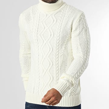 Armita - 157 Jersey beige claro con cuello vuelto