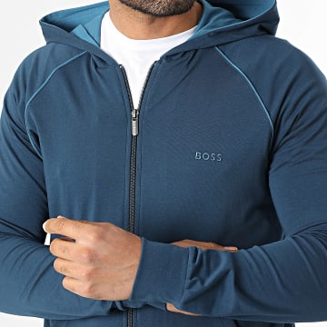 BOSS - Sweat Zippé Capuche Mix And Match 50515313 Bleu Marine