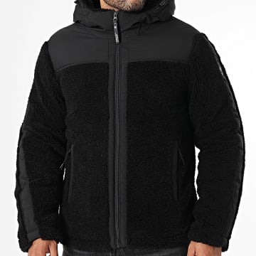 Kymaxx - Veste Polaire Capuche Zippée Noire