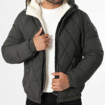 Kymaxx - Doudoune Capuche Gris Anthracite