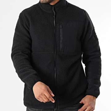 Timberland - Chaqueta polar con cremallera de pelo alto A6HFK Negro