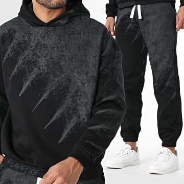 Uniplay - Trainingsanzug 010 Schwarz Grau Anthrazit