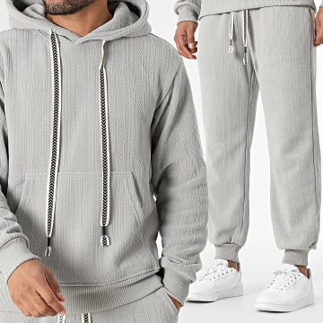 Uniplay - Ensemble Sweat Capuche Et Pantalon Texturé 063 Gris