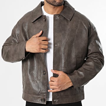 Uniplay - Veste Simili Cuir 515 Marron