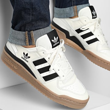 Adidas Originals - Baskets Forum Low CL JQ0209 Cloud White Core Black Orbit Grey
