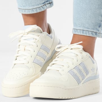 Adidas Originals - Baskets Femme Forum Bold Stripes W JR0508 Cream White Halo Blue