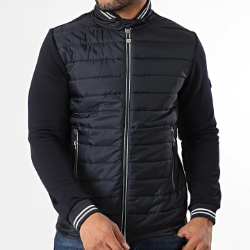 Armita - Giacca Zip Slim 519 Blu Marina Grigia