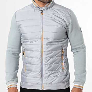 Armita - Giacca Zip Slim 519 Grigio Arancione