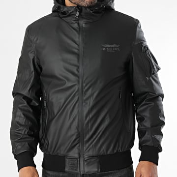 Bombers Original - Chaqueta con capucha y cremallera Salem Negra