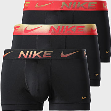 Nike - 3-pack Essential Micro Boxers KE1156 Zwart Rood Goud