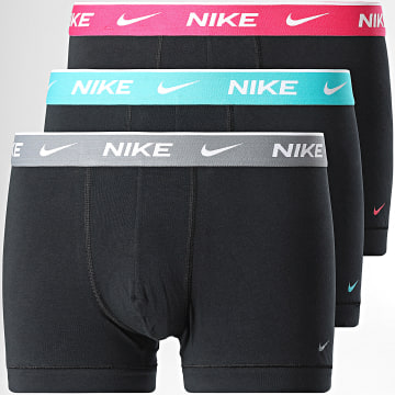 Nike - 3-pack Everyday Katoenen Stretch Boxers KE1008 Zwart Grijs Lichtblauw Roze