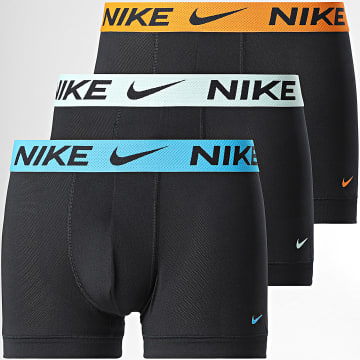 Nike - Set van 3 boxers KE1224 Zwart Lichtgroen Koningsblauw Oranje