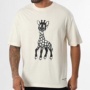 Sale Môme Paris - Maglietta Girafondizi Beige Nero