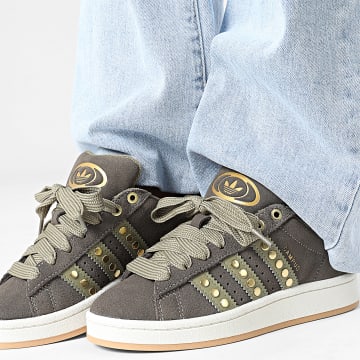 Adidas Originals - Baskets Femme Campus 00s W JQ8333 Shadow Olive Orbit Green Gold Metallic
