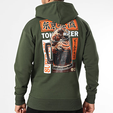 Black Industry - Japan 15 Sudadera con capucha verde caqui