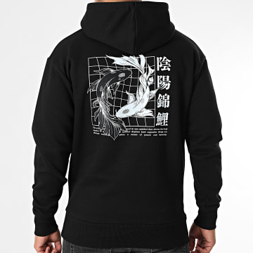 Black Industry - Felpa con cappuccio Japan 13 Nero