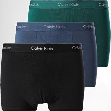 Calvin Klein - Set De 3 Boxers NB4286 Azul Marino Verde Negro