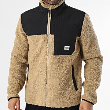 Teddy Smith - Ruan 10917799D Chaqueta polar con cremallera beige negra