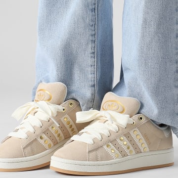 Adidas Originals - Zapatillas Mujer Campus 00s W JQ8337 Sand Strata Cream White Gold Metallic
