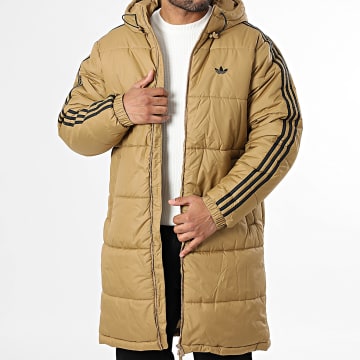 Adidas Originals - Doudoune Longue Capuche Adicolor JW5847 Camel