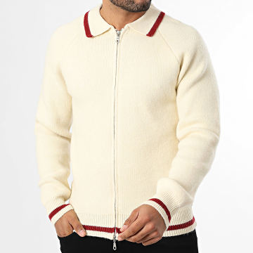 Frilivin - Cárdigan Zippé 908 Beige Claro