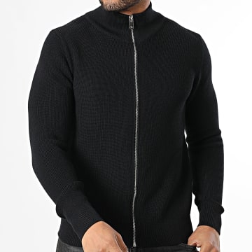 Frilivin - Cardigan Zippé 913 Preto
