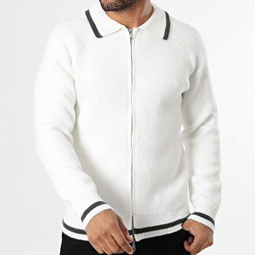 Frilivin - Cardigan Con Cremallera 908 Blanco