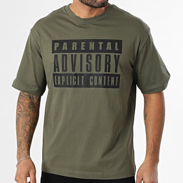 Parental Advisory - Maglietta Big Logo Verde Khaki