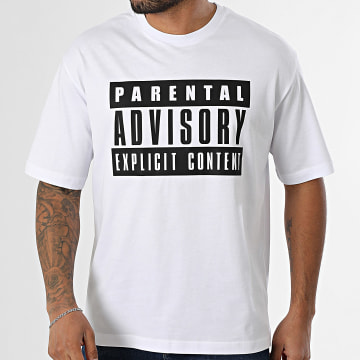 Parental Advisory - Maglietta Big Logo Bianco
