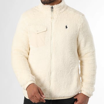 Polo Ralph Lauren - Veste Fourrure Original Player Beige Clair