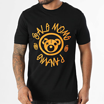 Sale Môme Paris - Tee Shirt Oversize Large Nounours Circle Crew Noir Orange