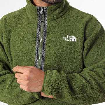 The North Face - Veste Polaire Relaxed Fit Fleeski A88XR Vert Kaki