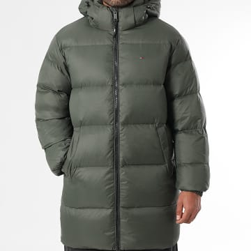Tommy Jeans - Doudoune Capuche Longue Essential 0466 Vert Kaki