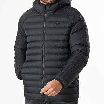 Adidas Originals - Doudoune Capuche A Bandes JX4117 Noir